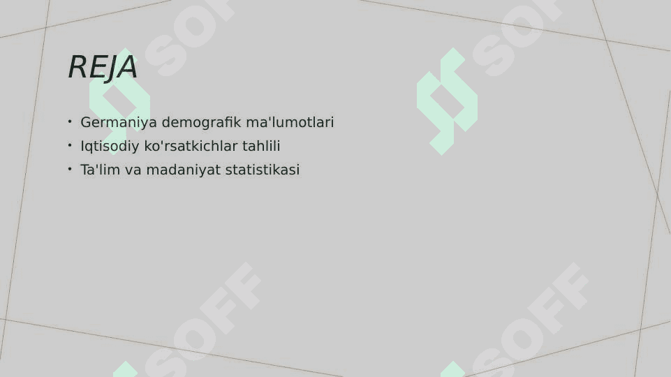 Germaniya davlatining statistikasi 2