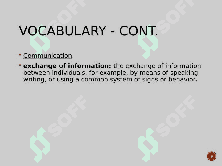 Introduction to the course Interpersonal communication and speech stands 6