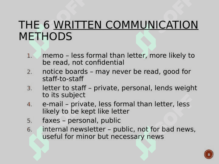 Introduction to the course Interpersonal communication and speech stands 8