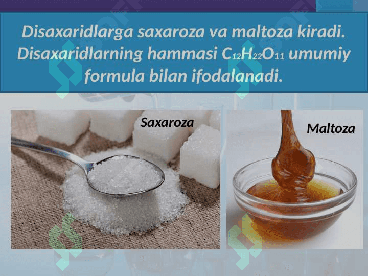 Disaxaridlar, polisaxaridlar. Olinishi va xossalari 5