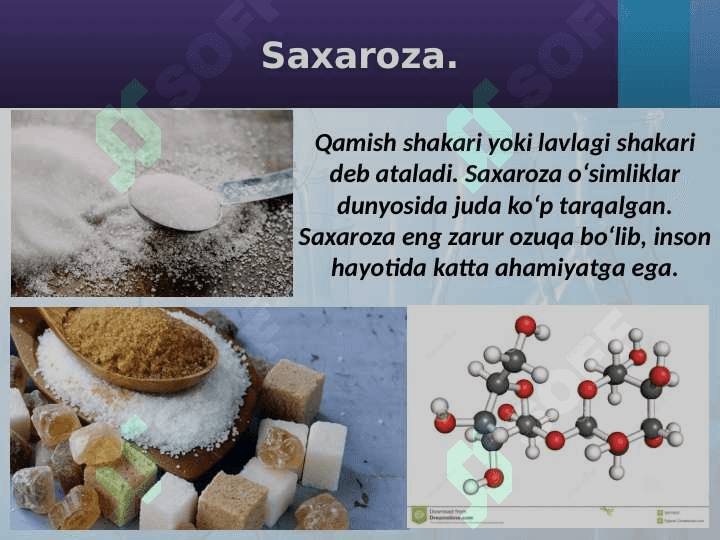 Disaxaridlar, polisaxaridlar. Olinishi va xossalari 8