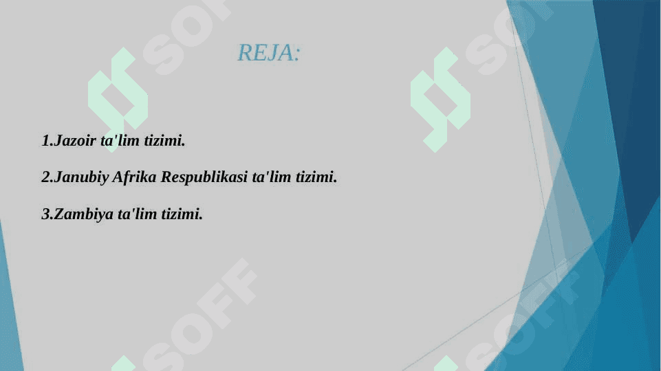 AFRIKA MAMLAKATLARIDA TA'LIM TARBIYA JARAYONLARI 2