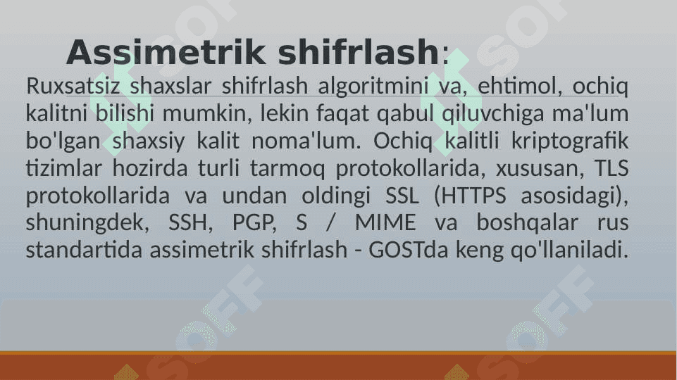 RSA shifrlash algoritmi 3