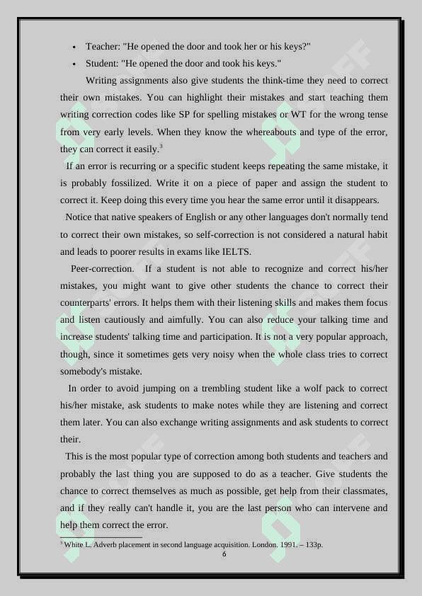 Error correction 6