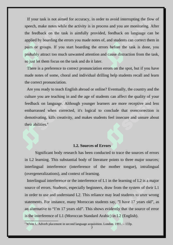 Error correction 7