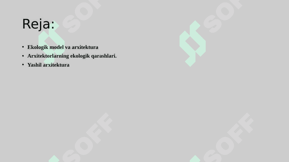 Ekologik arxitektura 2