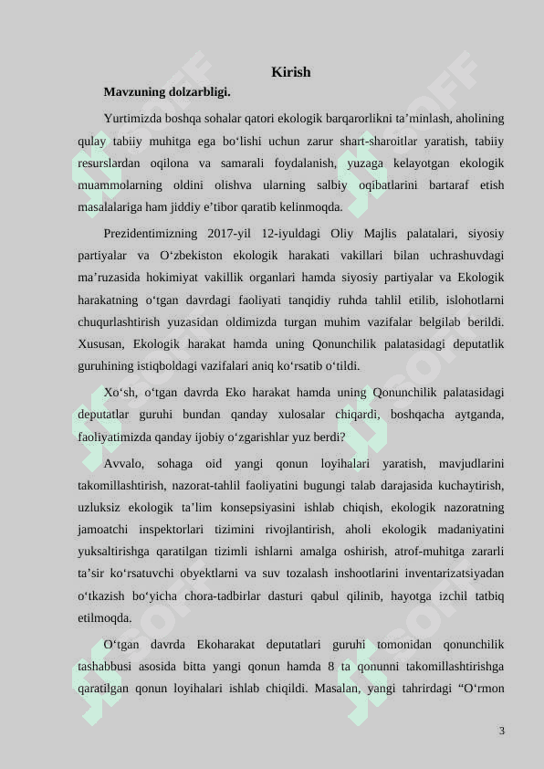 OY VA UNING FAZALARI 3