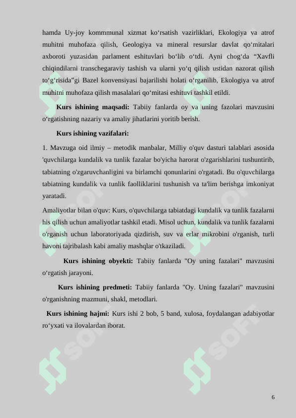 OY VA UNING FAZALARI 6