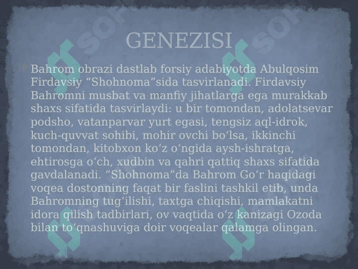 “SAB'AI SAYYOR” DOSTONI 3