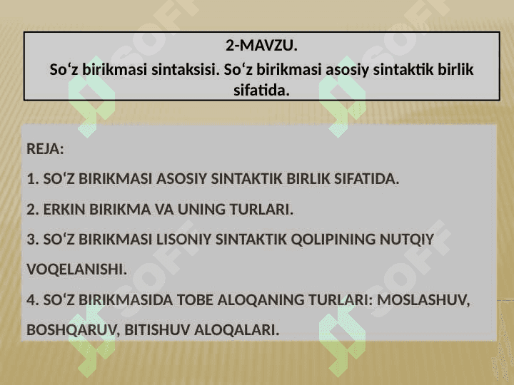 Hozirgi o‘zbek adabiy tili(sintaksis) 2