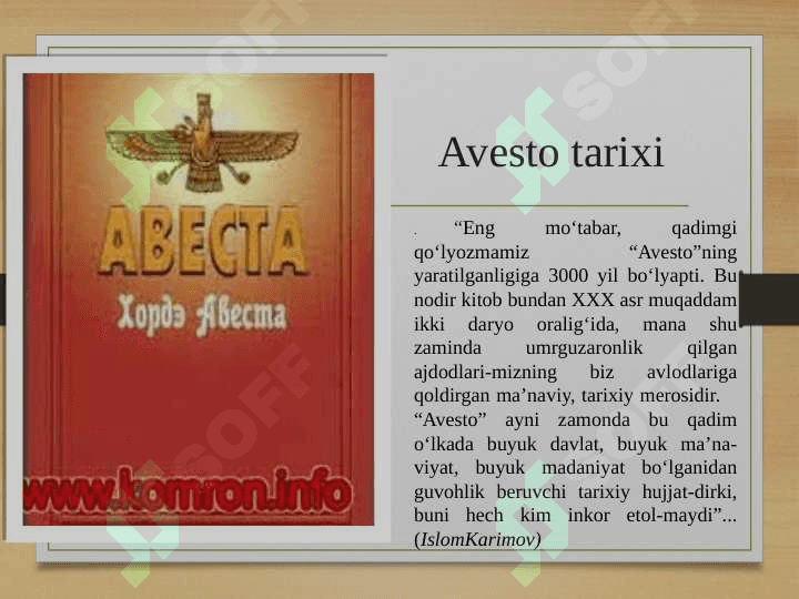 BUYUK AJDODLARGA EHTIROM 3