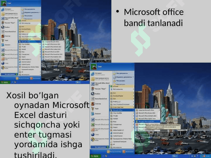 Excel dasturida ishlash 2