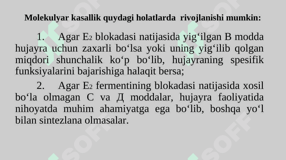 Molekulyar kasalliklar 7