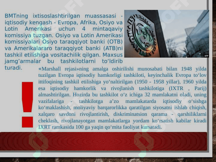 Xalqaro moliya institutlari 7