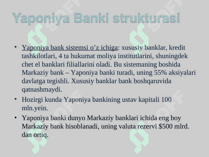 Yaponiya bank tizimi 3