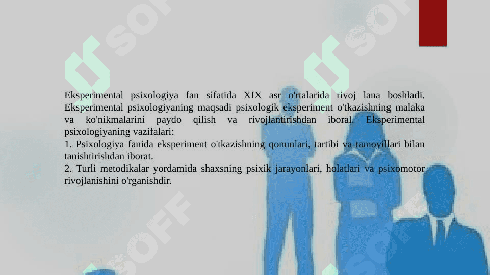 Mavzu: Psixologiyada eksperiment metodi 2