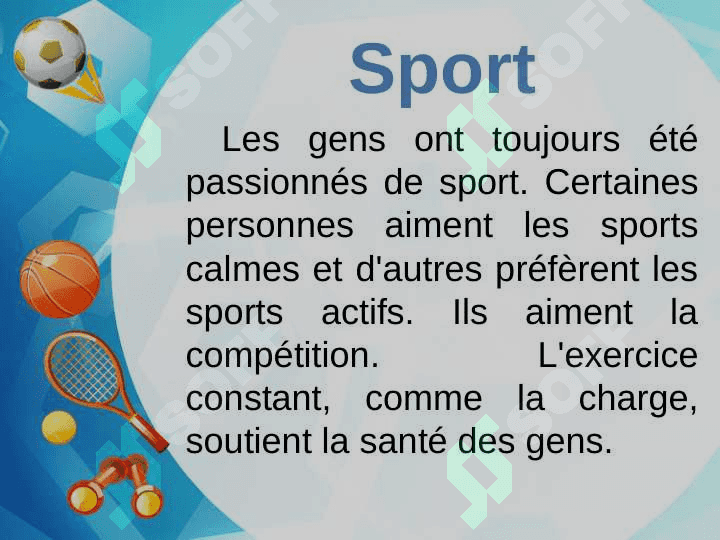 Le sport 2