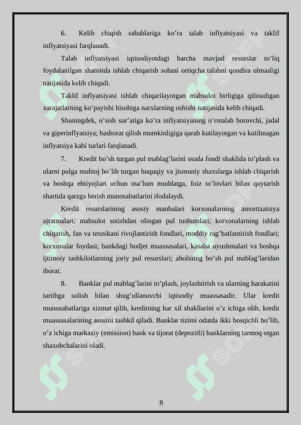 Valyuta kursi. 8