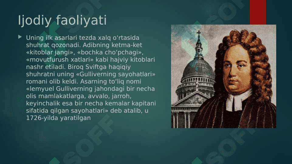 Jonatan Svift hayoti va ijodi 4