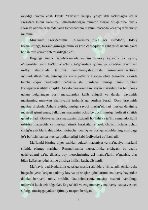 OPERA IJODIYOTINING YOSHLAR TARBIYASIDAGI O’RNI 4