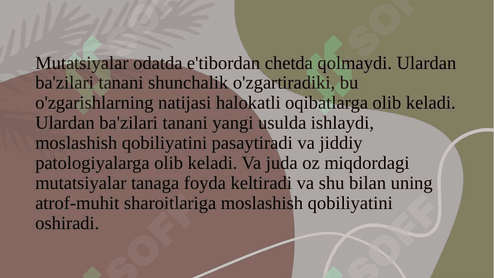 Sitoplazmatik mutatsiyalar 4