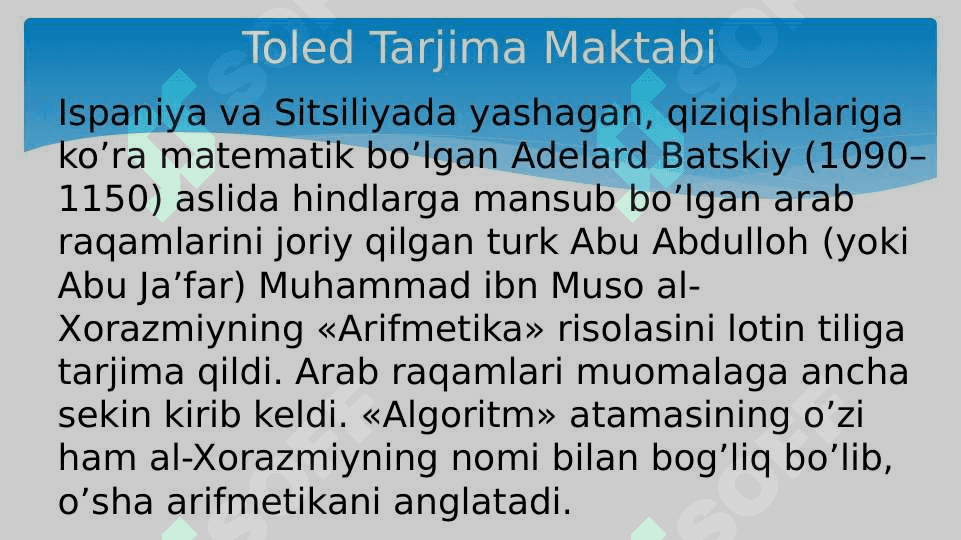 Alfonso X davrida Toledo maktabi 5