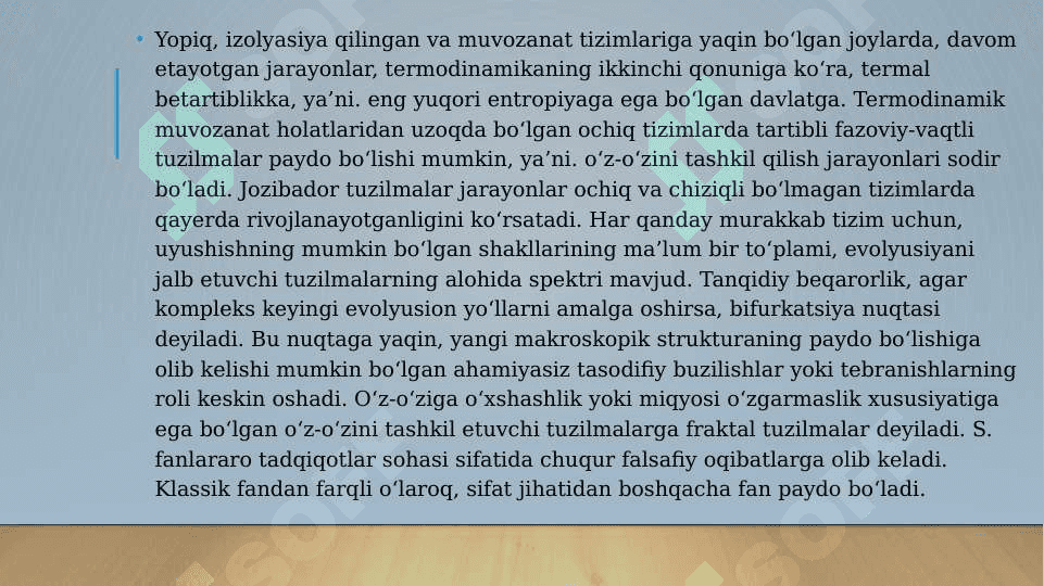 Ilmiy tadqiqotda-sinergetika muammosi (TAQDIMOT) 6