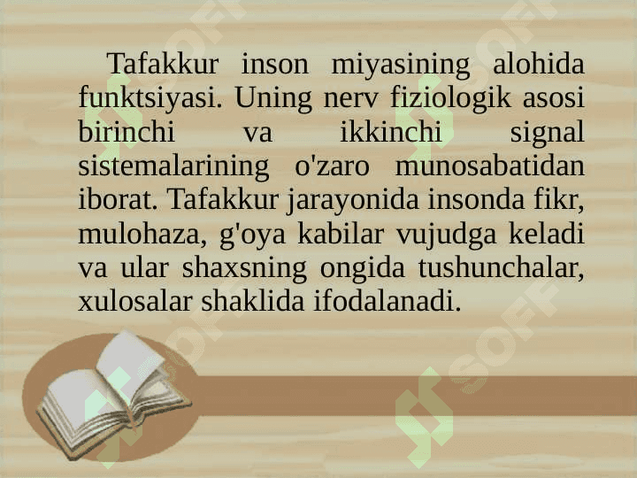Tafakkur buzilishlari 4