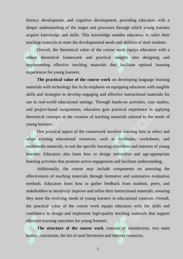 Developing language learning materials with technology 5