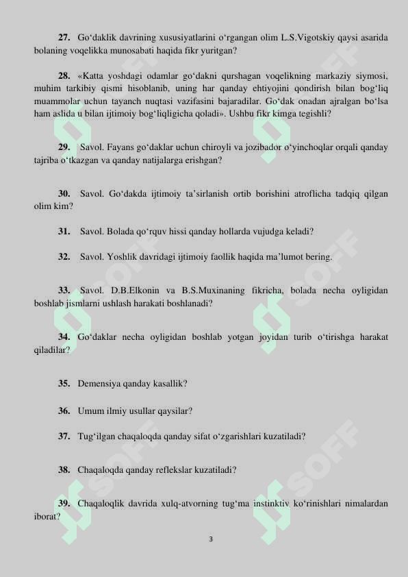 Umumiy psixologiyadan 300ta savol 3