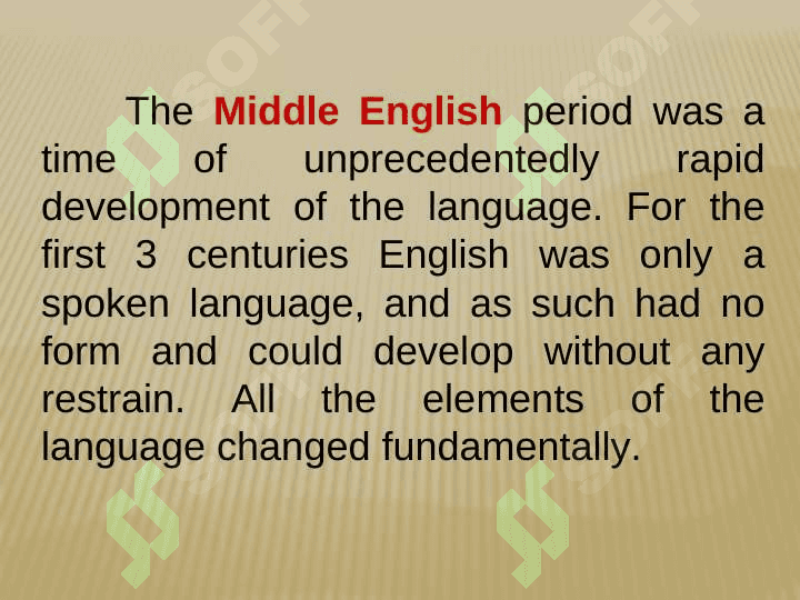 Middle English 2