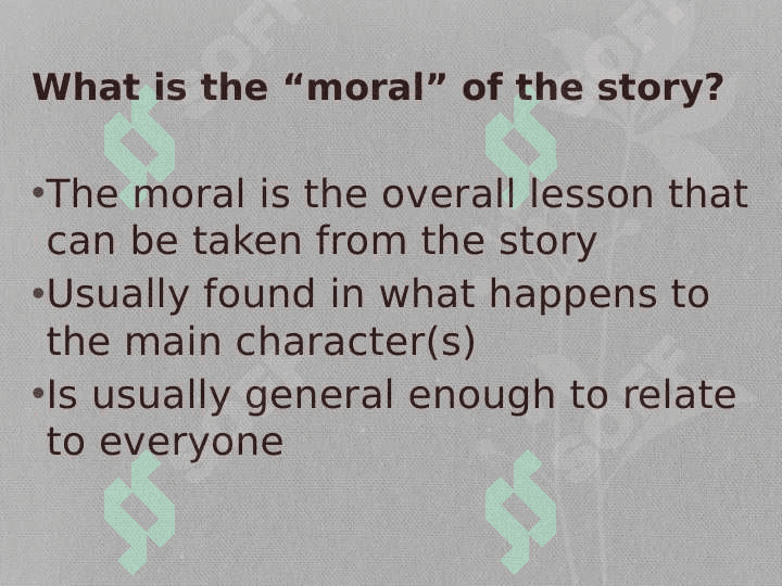 Moral stories in teaching 2