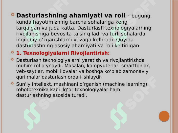 Dasturlash va dasturlash tillari haqida 6