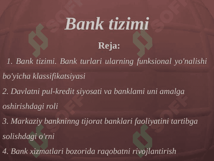 Bank tizimi 2