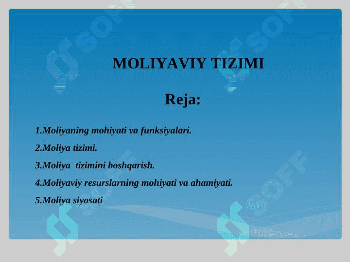 Moliyaviy tizim 2