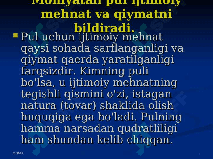 Pul inflyatsiya   Pul kredit siyosati 4