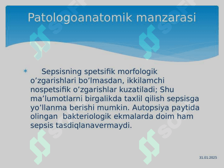 Sepsis zamonaviy tasnifi 7