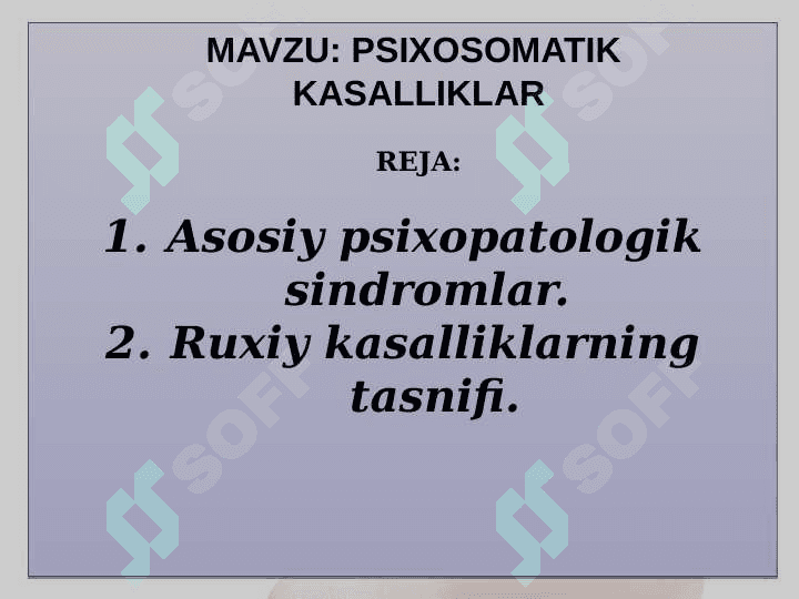 Psixosomatik kasalliklar 2