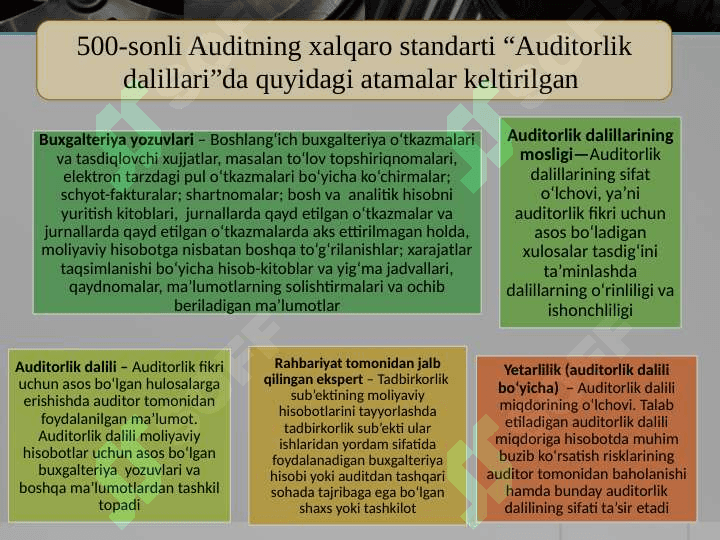 Auditorlik dalillar 3