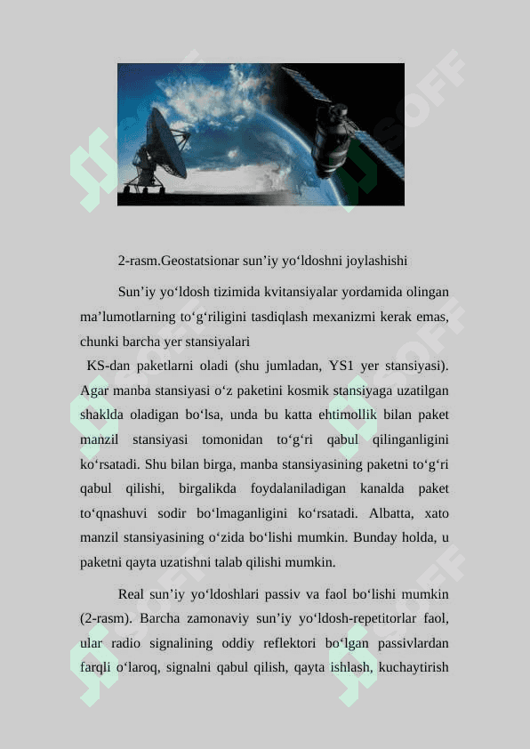 Sun’iy yoʻldosh aloqa tizimlari 4