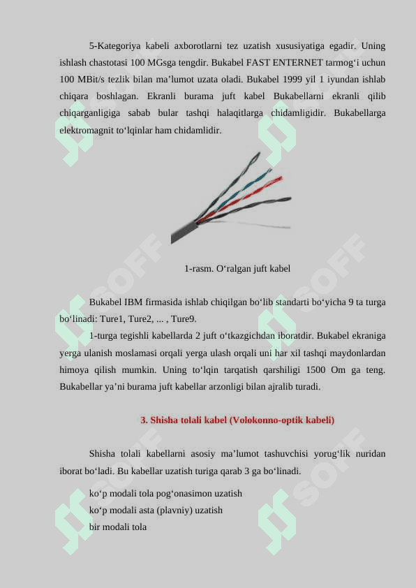 Elektrik aloqa kabellari 3