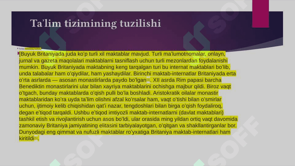 Britaniyaning taʼlim tizimi 3