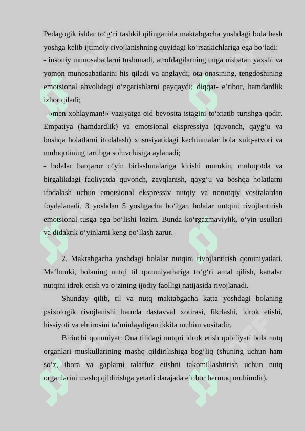 MAKTABGACHA TARBIYA YOSHLARIDA BOLALAR FONETIK NUTQIDA FONETIK O'ZGARISHLAR 7