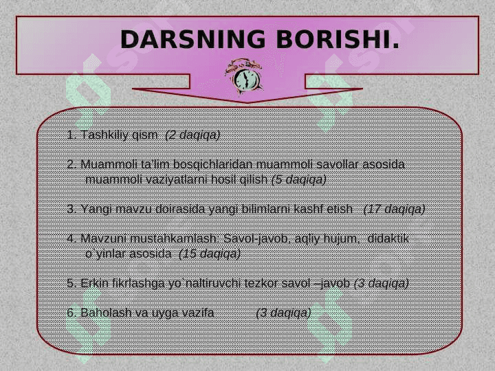 Bosh bo’laklarning qo’llanilishi 8