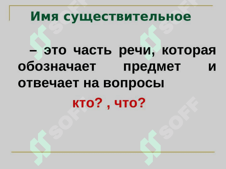 Имя существительное 2