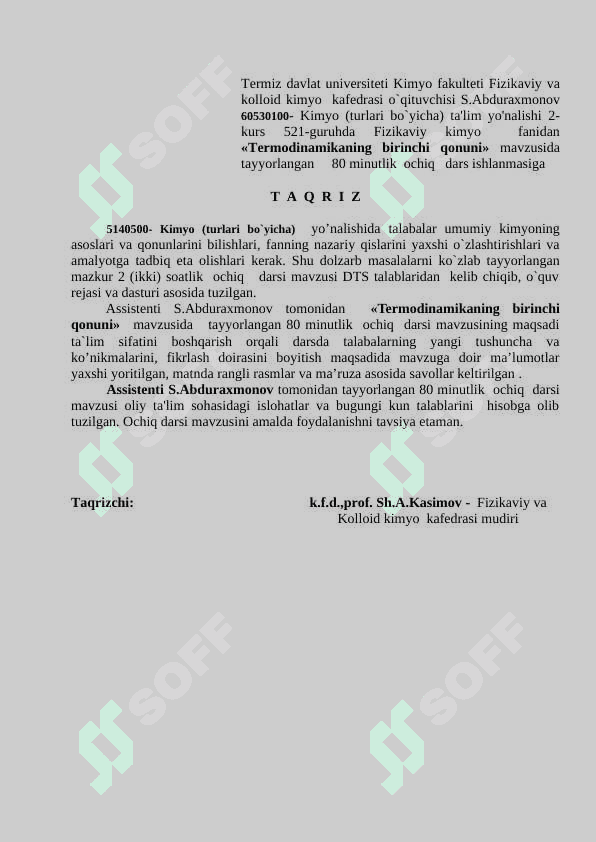 Termodinamikaning birinchi qonuni 3