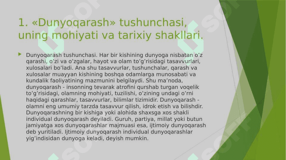 Dunyoqarashning mohiyati, tuzilishi va asosiy funksiyalari 3