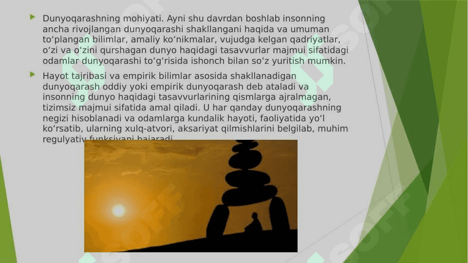 Dunyoqarashning mohiyati, tuzilishi va asosiy funksiyalari 4