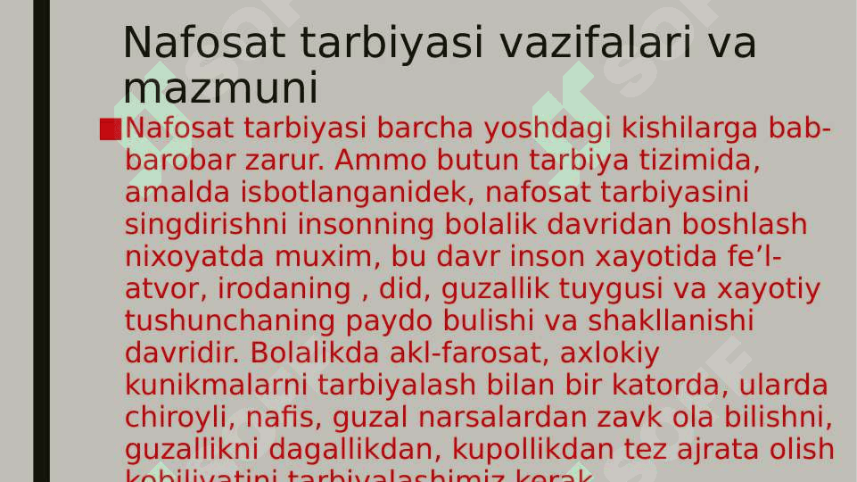 Nafosat tarbiyasi 2