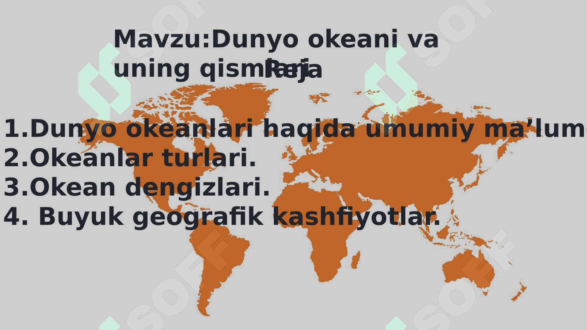 Dunyo okeani va uning qismlari 4